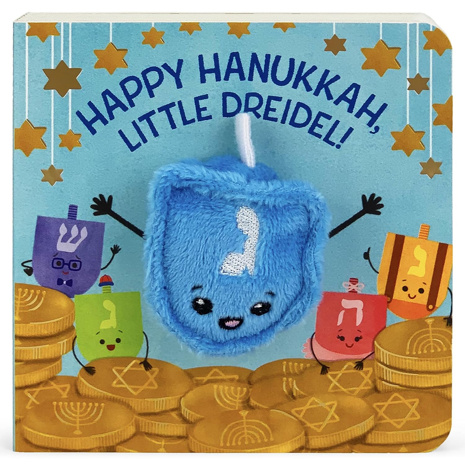 Happy Hanukkah, Little Dreidel finger puppet board book