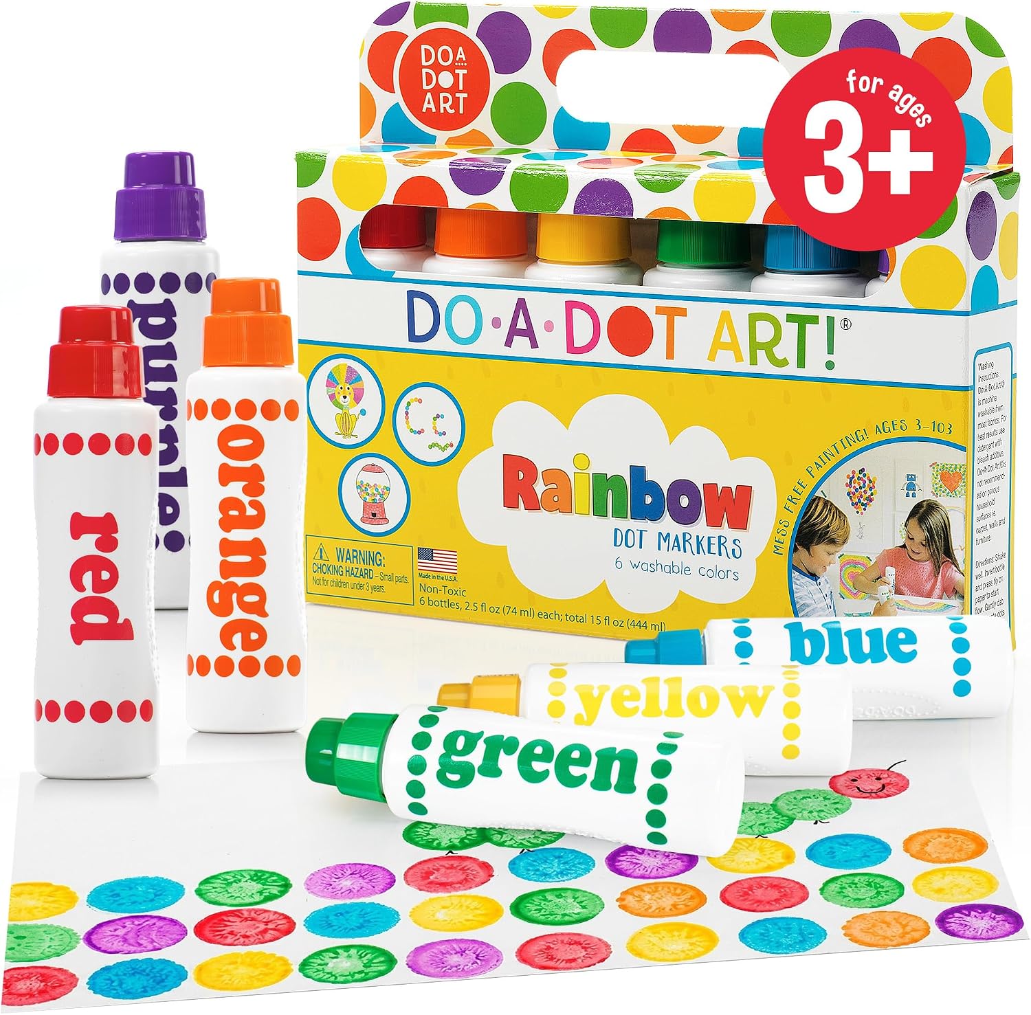 Do A Dot Art! Markers, 6-Pack Rainbow